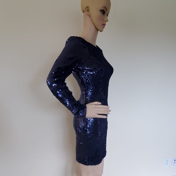 DRESS THE POPULATION x Lulu's Lola sequin dress - Picture 6 of 7